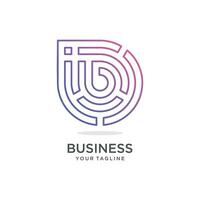 Letter B design element icon vector with creative modern concept idea