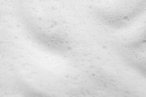 Abstract white soap foam bubbles texture background photo