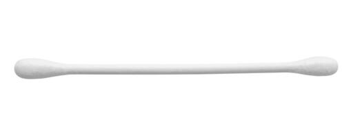 cotton swab isolated on white background photo