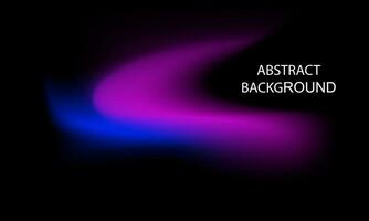 Abstract background with glowing wavy lines in the dark blue and purple color tone Vector illustration