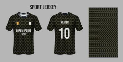 deporte jersey diseño tela textil para sublimación vector