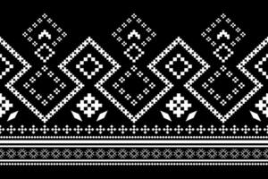 Nature vintages cross stitch traditional ethnic pattern paisley flower Ikat background abstract Aztec African Indonesian Indian seamless pattern for fabric print cloth dress carpet curtains and sarong vector