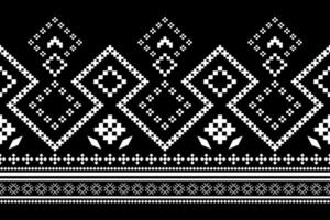 Nature vintages cross stitch traditional ethnic pattern paisley flower Ikat background abstract Aztec African Indonesian Indian seamless pattern for fabric print cloth dress carpet curtains and sarong vector