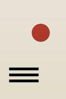 Minimalist Modern Japandi Neutral Scandinavian Wall Art vector