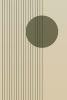 Minimalist Modern Japandi Neutral Scandinavian Wall Art vector