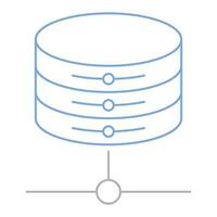 un diagrama de un base de datos con dos filas vector