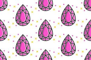 a pattern with pink diamonds on it vector