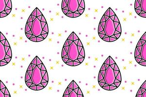 a pattern with pink diamonds on it vector