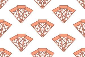 ice cream cones seamless pattern vector