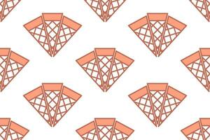 ice cream cones seamless pattern vector