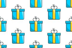 seamless pattern with gift boxes vector illustration