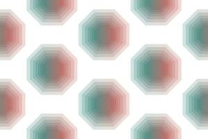 a pattern with red and blue hexagons vector