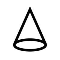 Circular truncated cone icon. Vector. vector