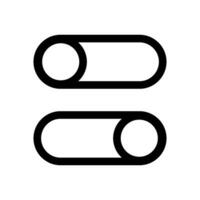 Simple slider switch icon set. Vector. vector