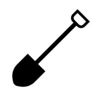 Shovel silhouette icon. Dig. Mining. Vector. vector