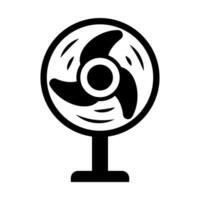 Electric fan and wind icons. Home appliance. Vector. vector