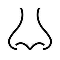 Simple human nose icon. Vector. vector