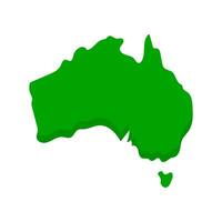 plano diseño australiano mapa icono. Australia mapa. vector. vector