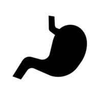 Stomach silhouette icon. Organ. Vector. vector