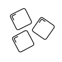 Simple ice cube icon. Vector. vector