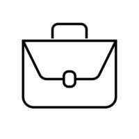 Simple briefcase icon. Business bag. Vector. vector
