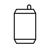 Simple can icon. Can drink. Vector. vector