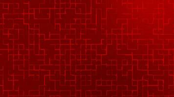 Sombrio vermelho abstrato geométrico formas tecnologia fundo, rede textura tecnologia fundo video