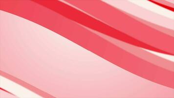 Abstract Red gray curve waves flowing 2d blurry background. Seamless looping animation background video