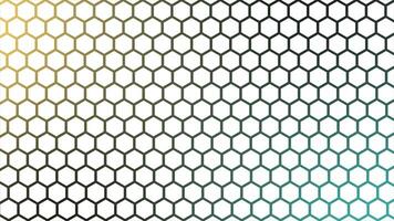 Futuristic Colorful surface hexagons tiles. Trendy simple and minimal geometrical hexagon background video