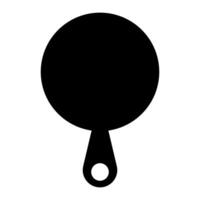 Simple frying pan silhouette icon. Cooking utensil. Vector. vector