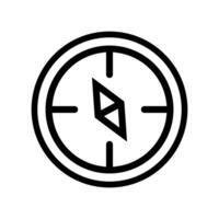 Simple compass icon. Navigation item for direction. Vector. vector