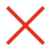 Red cross mark icon. Incorrect sign. Vector. vector