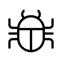 Simple bug icon. Insect. Vector. vector