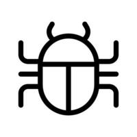 Simple bug icon. Insect. Vector. vector