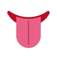 Flat design sticking out tongue icon. Vector. vector