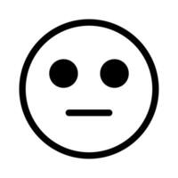 Normal expression face icon. Vector. vector