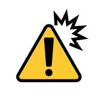 Emphasized warning icon. Caution icon. Vector. vector