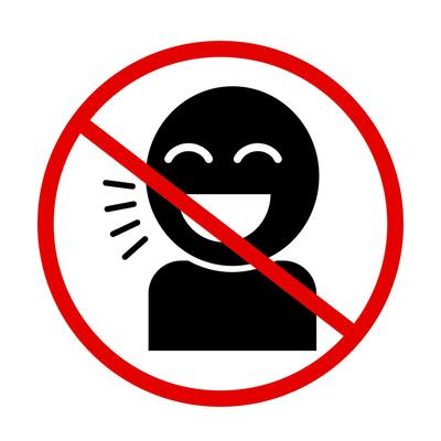 Conversation prohibited. Do not speak. Vector.