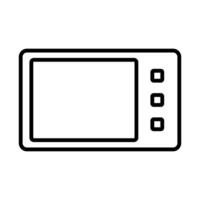 Simple microwave oven icon. Home appliance. Vector. vector