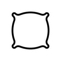 Simple fluffy cushion icon. Vector. vector