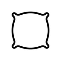 Simple fluffy cushion icon. Vector. vector