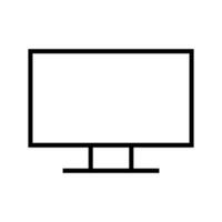 Simple TV icon with flat design. Vector. vector