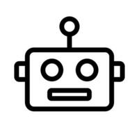 Simple robot icon. Bot. Vector. vector