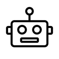 Simple robot icon. Bot. Vector. vector