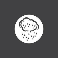 Rain icon and symbol vector template illustration