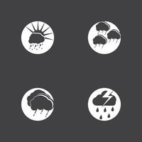 Rain icon and symbol vector template illustration