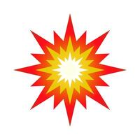 Explosion icon. Effect of impact and damage. Vector. vector