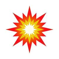 Explosion icon. Effect of impact and damage. Vector. vector