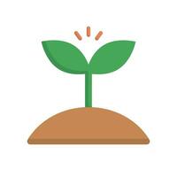 Sprout growing from the soil icon. Germination icon. Vector. vector