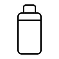 sencillo el plastico botella icono. vector. vector